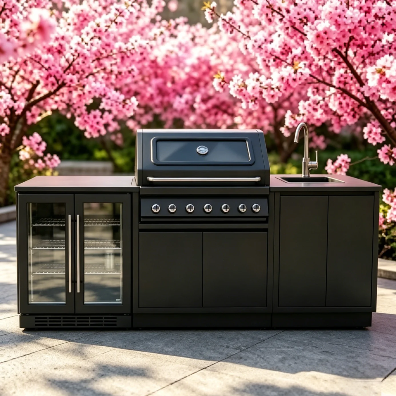 Modern Modular Functional Stainless Steel Outdoor Kitchen Cabinets With Grill…