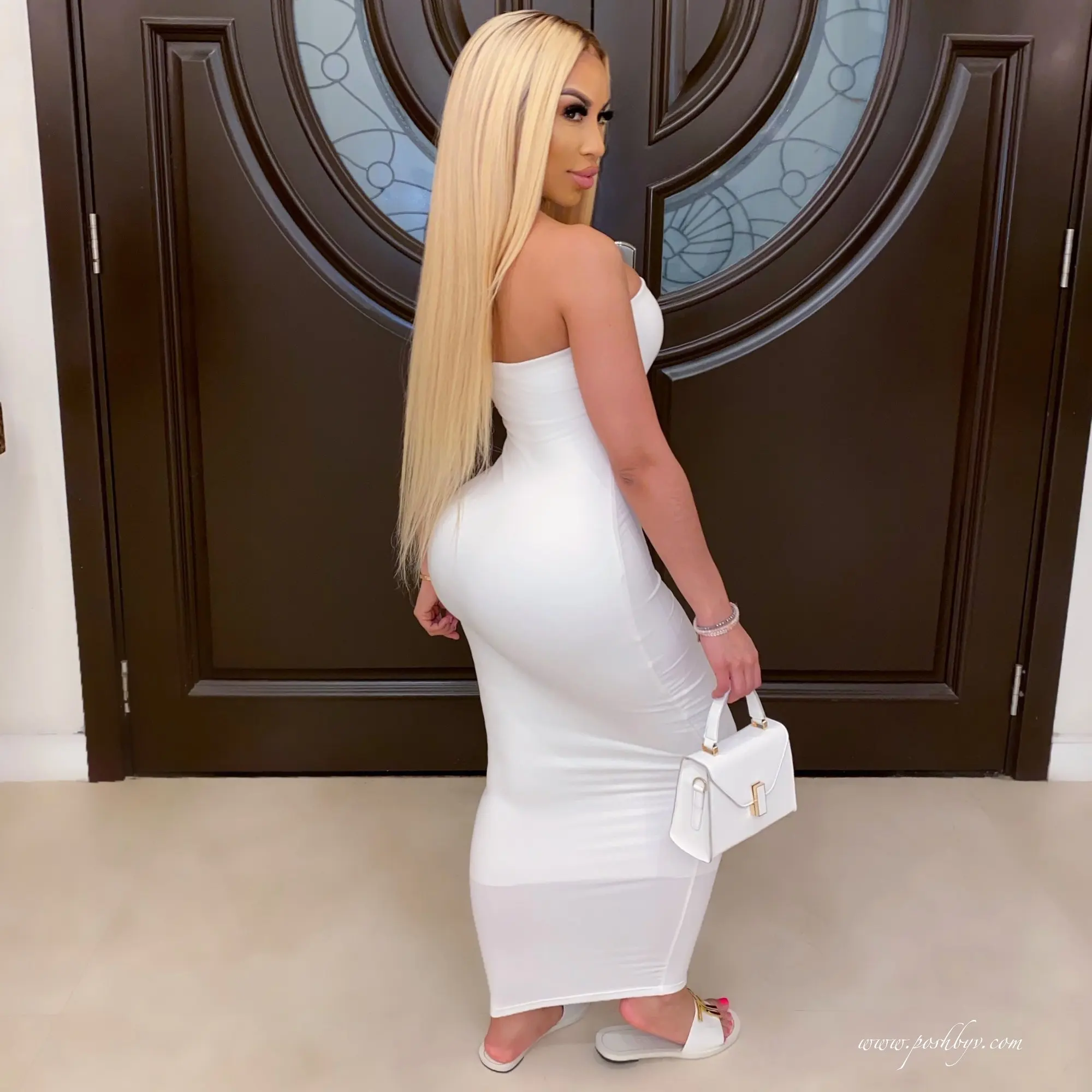 Summer Women's Sexy Sleeveless Chest Wrapped Long Beach Dress - Image 15