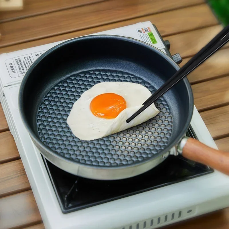 MOUNTAINHIKER Outdoor Camping Fry Pan Non-stick Frying Pan Breakfast Pancake Pot… - Image 3