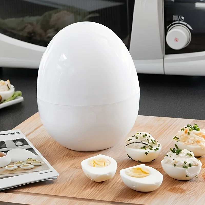 1PCMicrowave Egg Cooker, 4 Capacities, Egg Cooker, Compact Egg-Shaped Design… - Image 3
