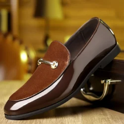 QRLQRL Luxury Brand Suede Green Loafers Men Slip-on Tassel Soft Leather Wedding Shoes Nubuck Leather ShoesFlats