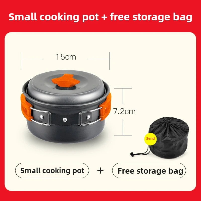 Outdoor Hiking Cookware Camping Cookware Boiling Water Teapot Frying Pan Equipment… - Image 11