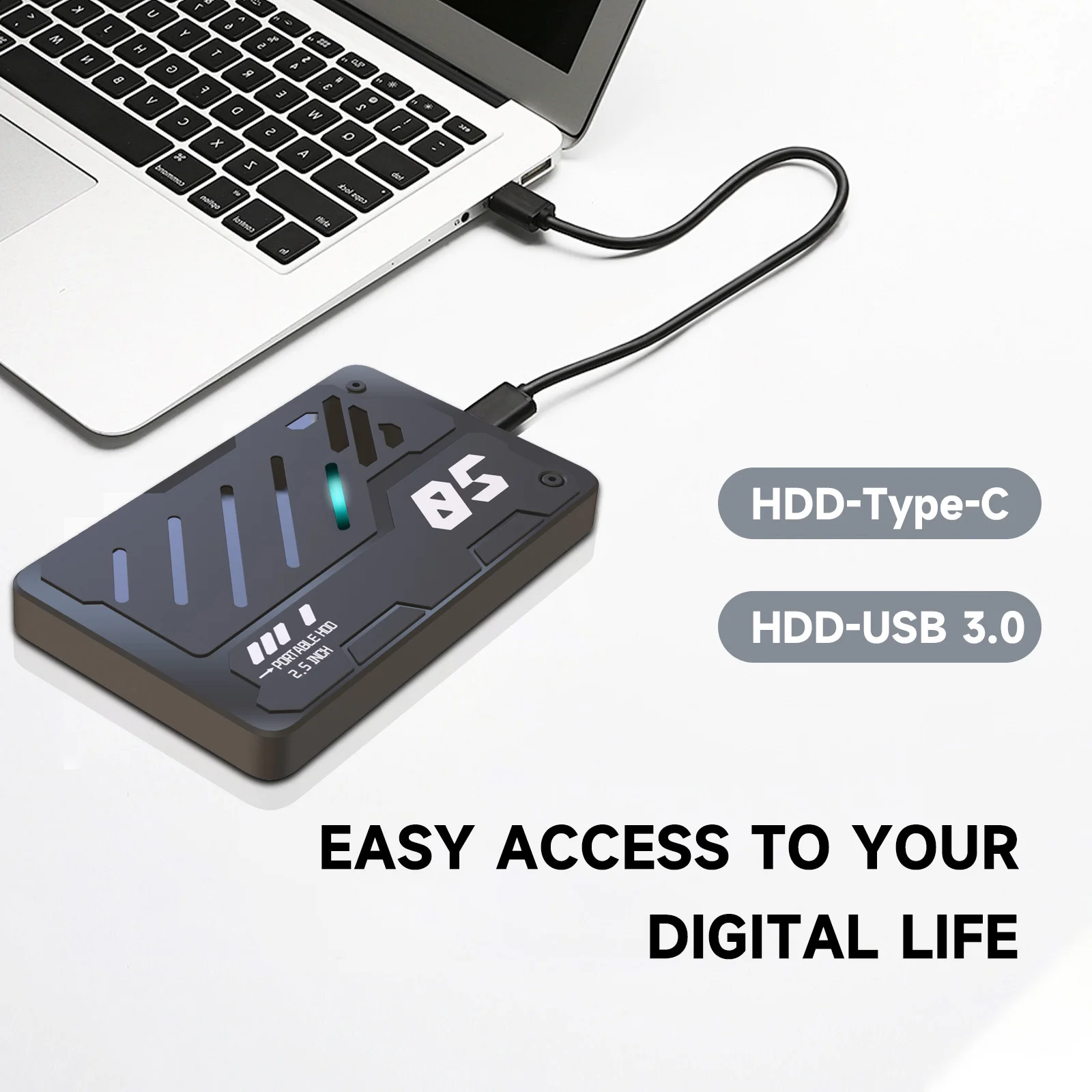 USB 3.0/Type-C HDD External Expansion Storage 1TB 750/500/320/250/160G For PC Mac… - Image 4