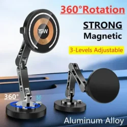 Magnetic Car Wireless Charger Stand Magnet Car Mount Fast Charging Station Phone…