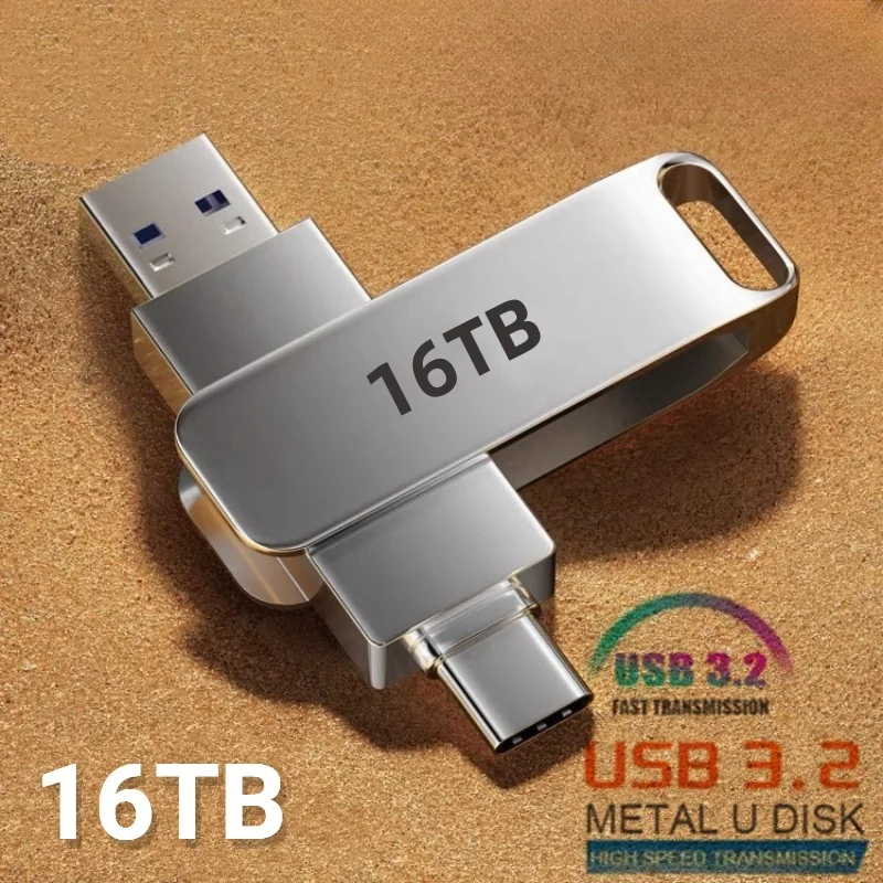 16TB Flash Drive Usb 3.2 Super High Speed Metal Transfer U Disk Pen Drive…