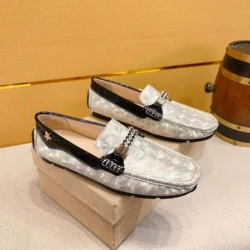 Men's Trendy Leather Round-toe Driving Shoes 2026 Fashionable Casual Outdoor Classic Style for Men