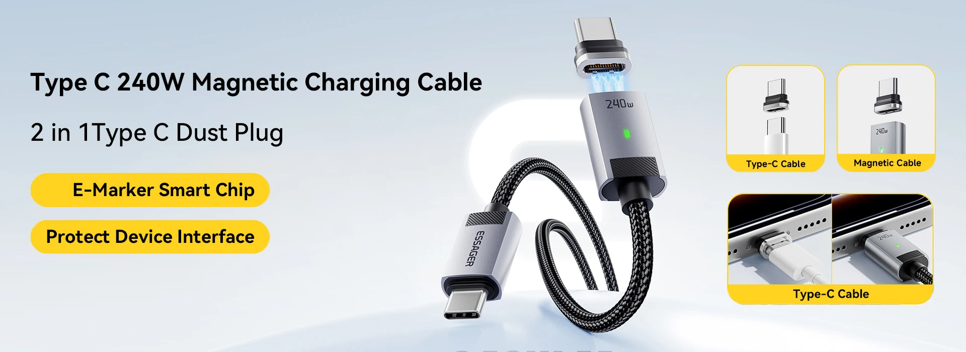 Essager 20W GaN USB Type C Charger PD Fast Charge Phone QC 3.0 Quick Chargers For… - Image 13