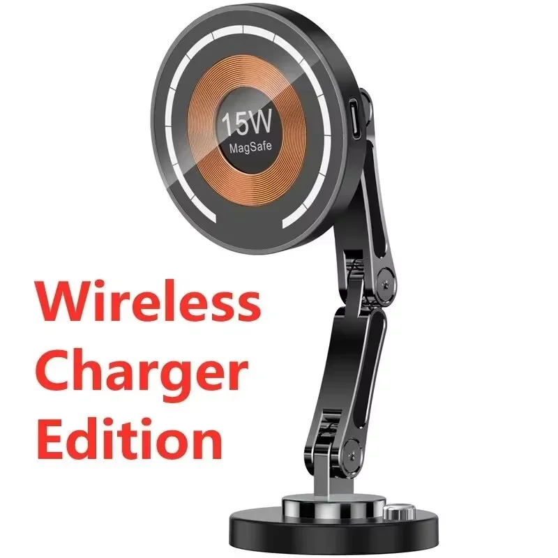 Magnetic Car Wireless Charger Stand Magnet Car Mount Fast Charging Station Phone… - Image 13