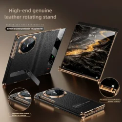Luxury Genuine Leather Flip Case for Huawei Mate XTs Case New Extraordinary Master Rotating Stand Full Case for Huawei Mate XT