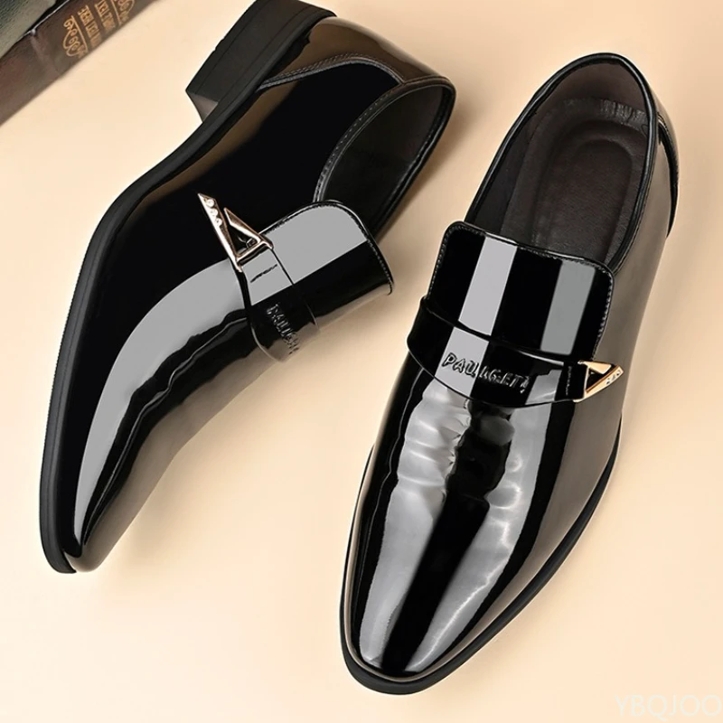 2026 Large Size Fashionable Men's Office Formal Shoes Low Cut Daily Comfortable Pointed Multifunctional Men's Wedding Shoes - Image 4