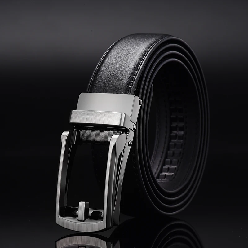 Men Belt Top Quality Cow Genuine Leather Men's Belt Cowhide Strap for Male Automatic Buckle Belts for Men Alloy Buckle Belt - Image 2