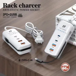 USB Charger Multiport PD Type C Fast Charge Quick Wall Chargers USB Hub Adapter…