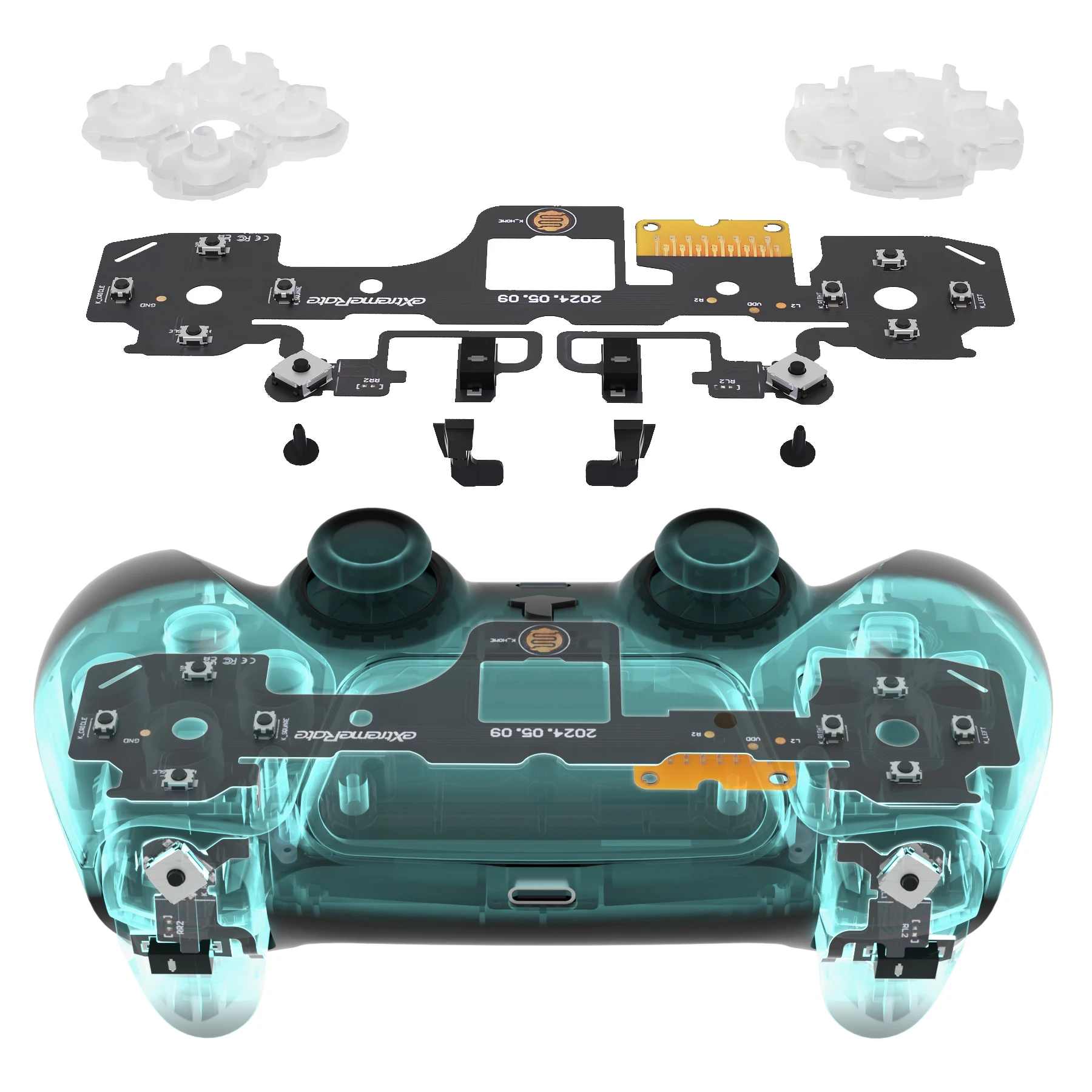 eXtremeRate Whole Clicky Kit for ps5 Controller BDM-030 Shoulder Face Dpad Buttons, Custom Micro Switch Clicky Kit Mouse Click - Image 9