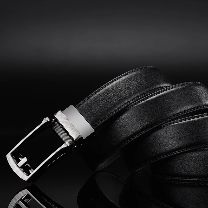 Men Belt Top Quality Cow Genuine Leather Men's Belt Cowhide Strap for Male Automatic Buckle Belts for Men Alloy Buckle Belt - Image 5