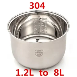 304 stainless steel rice cooker inner container Non stick Cooking Pot Replacement…