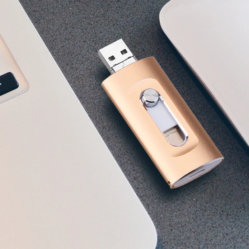 for iPhone USB Flash Drive USB 3.0 Pendrive 4in1 Mirco 512G 256G 128G 32G Memory… - Image 3