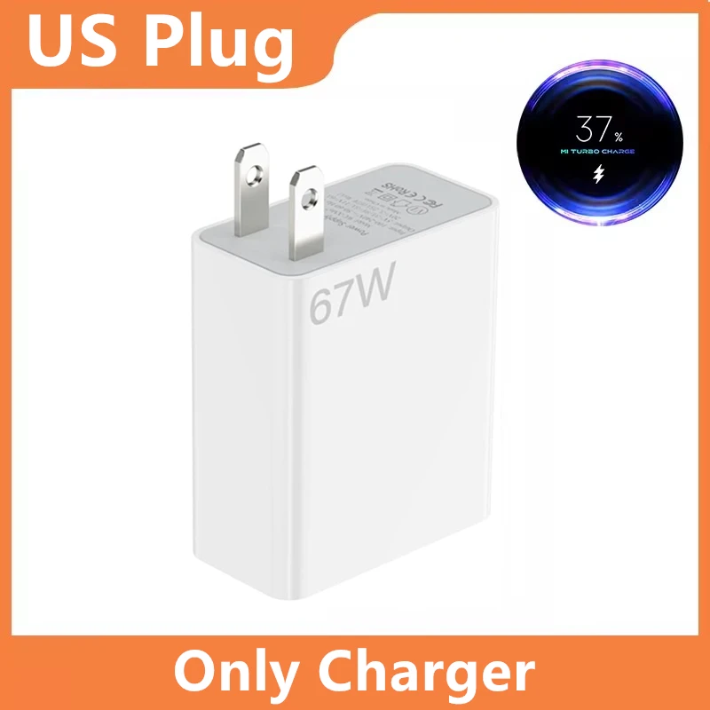 US Plug 6A 67W Ultra Fast Charger for Xiaomi 10T 11 12 Lite 13T Redmi Note 10 11T… - Image 8
