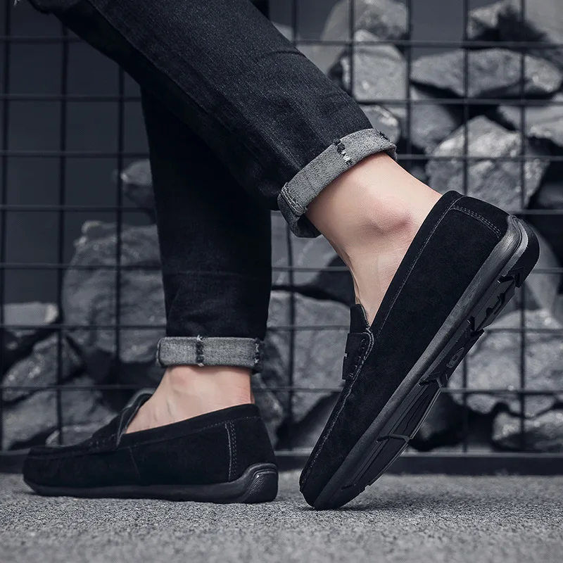 Brand Spring Summer Hot Sell Moccasins Men Loafers High Quality Genuine Leather Shoes Men Flats Lightweight Driving Shoes 2023 - Image 4