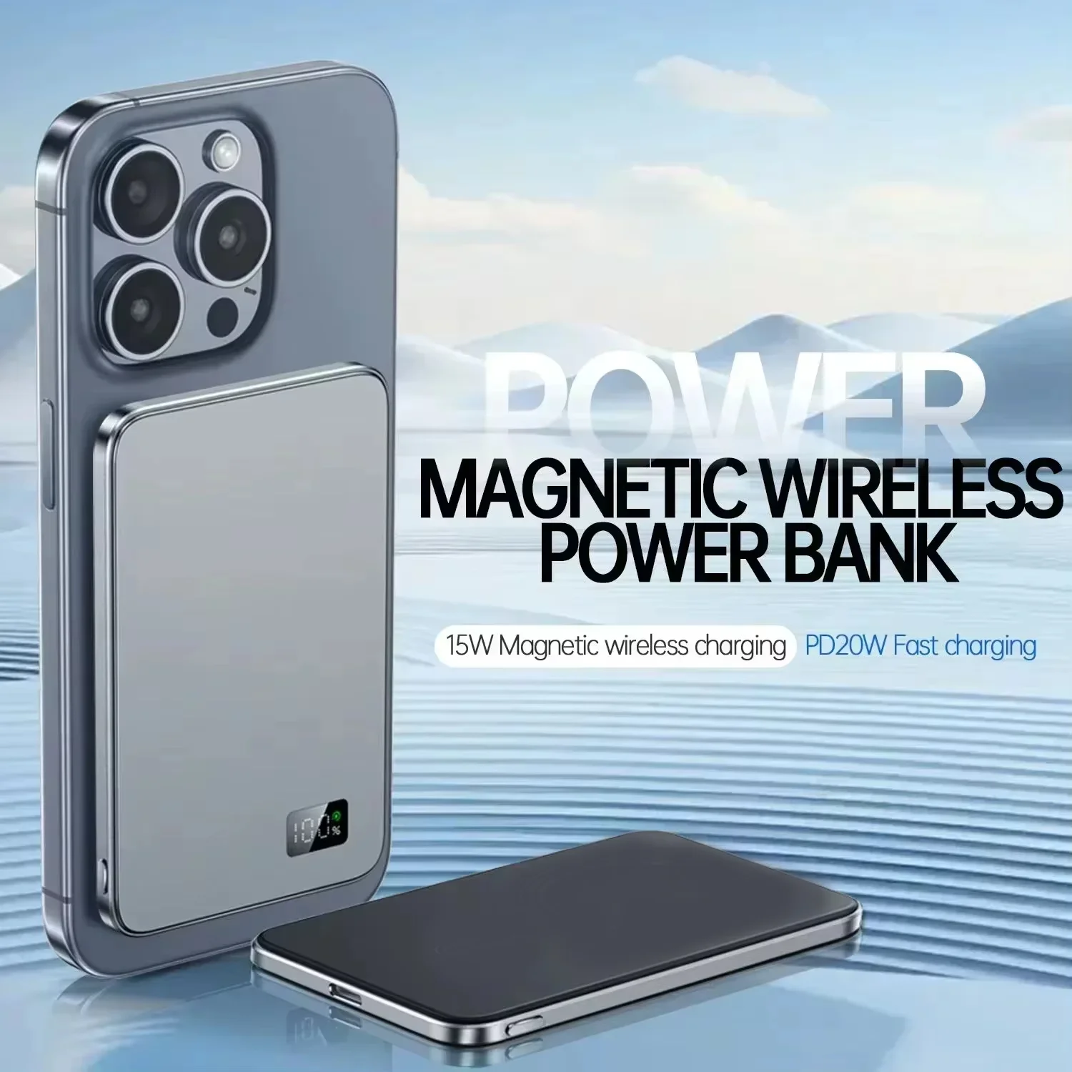 Lenovo Magnetic Magsafe Power Bank 500000mAh PD22.5W Wireless Quick Charging… - Image 5