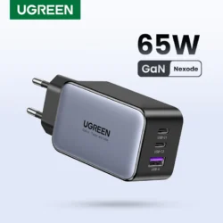 UGREEN 65W GaN Charger Quick Charge 4.0 3.0 Type C PD Fast Phone Charger USB…