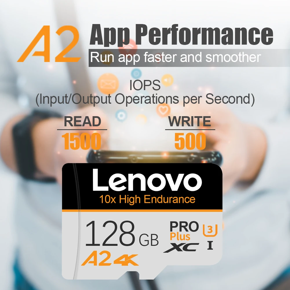 Lenovo High-Speed Micro SD Card 512GB 128GB 256GB 64GB A2 U3 4K SDXC Memory TF… - Image 3