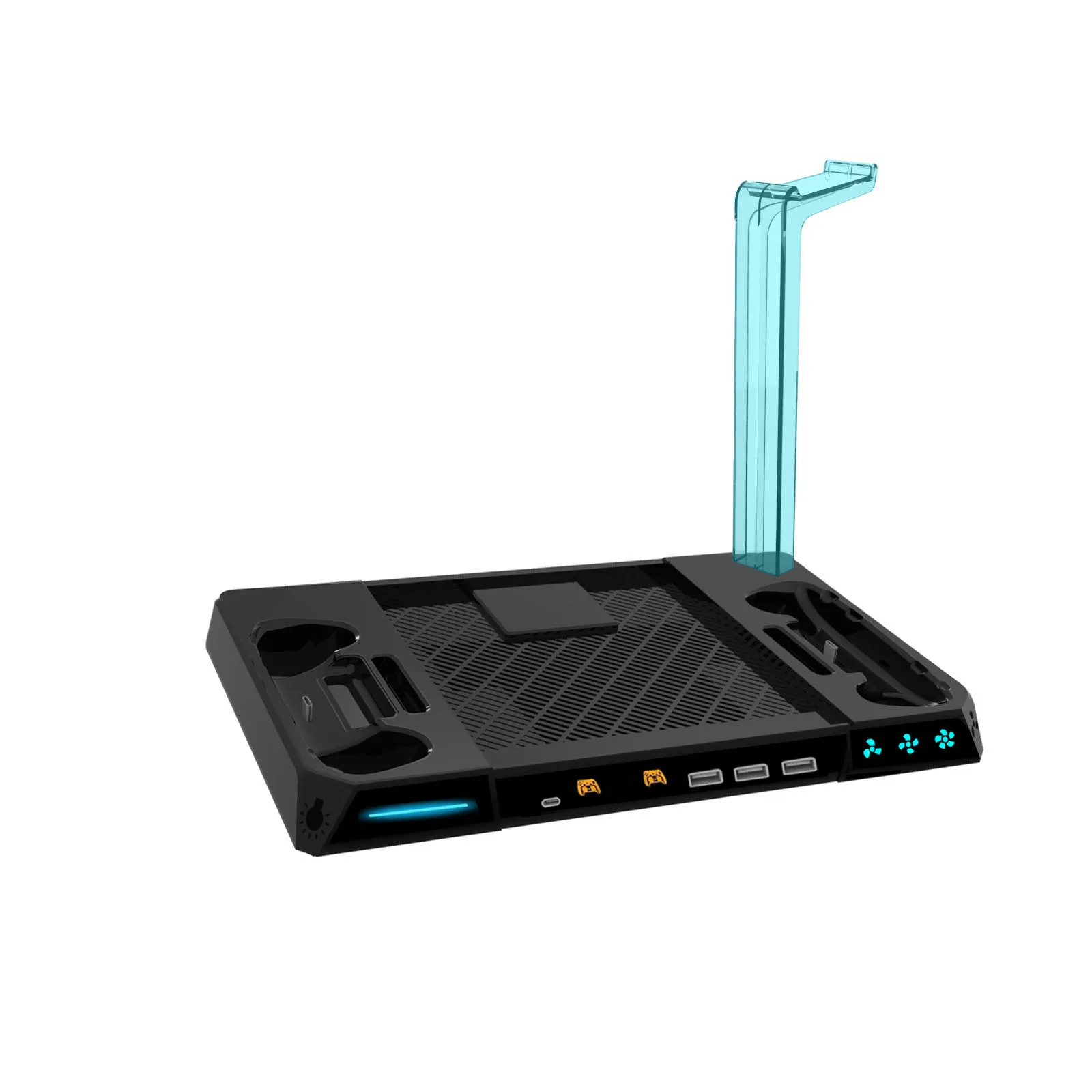 Charging Dock for Steam Machine with 3-Speed Cooling Fan RGB Lights 2 Controller… - Image 18