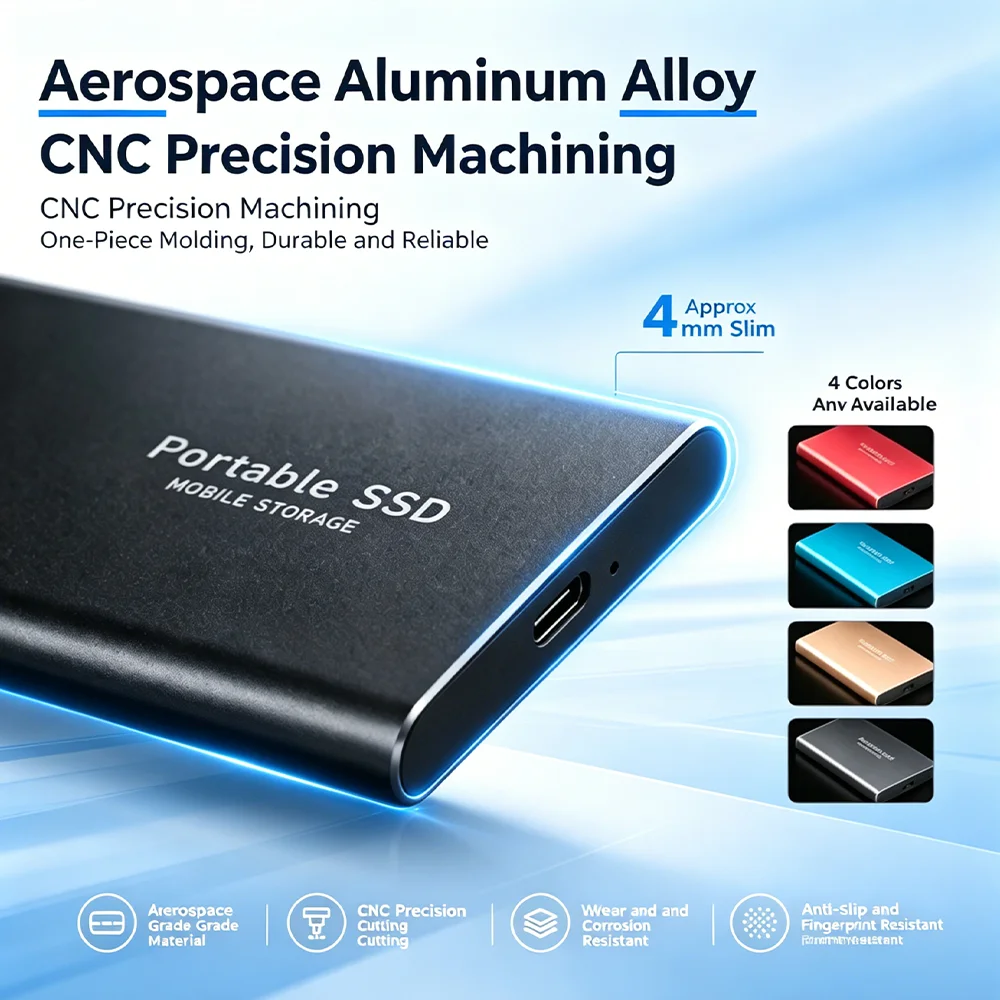 Universal Compatibility Portable SSD USB3.1 Type-C External Hard Drive Works With… - Image 6