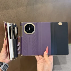 Flip Book Leather Case For Huawei Mate XT XTS Ultimate Double Layer 360 Protection Cover