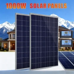 500W1000W Solar Panel Kit Complete 12V Polycrystalline Power Portable Outdoor…