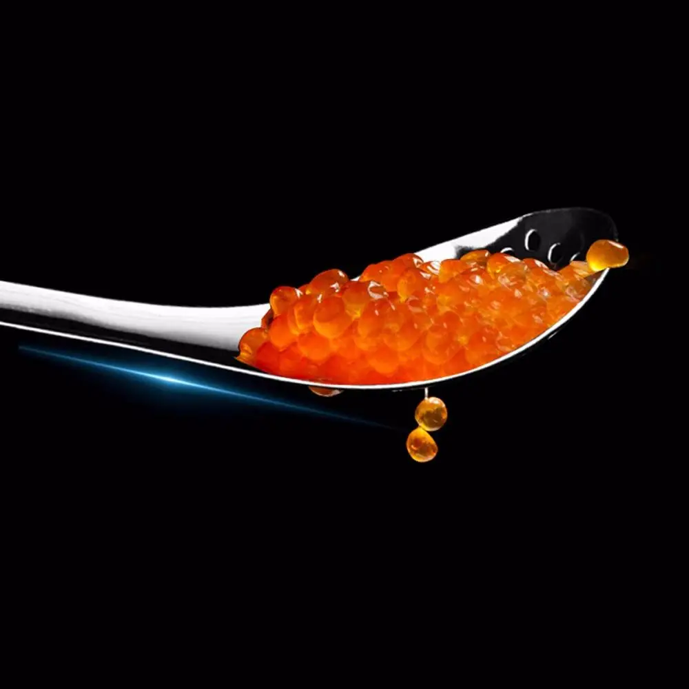 Home Stainless Steel Strainer Cooking Colander Kitchen Gadgets Caviar Spoon… - Image 5