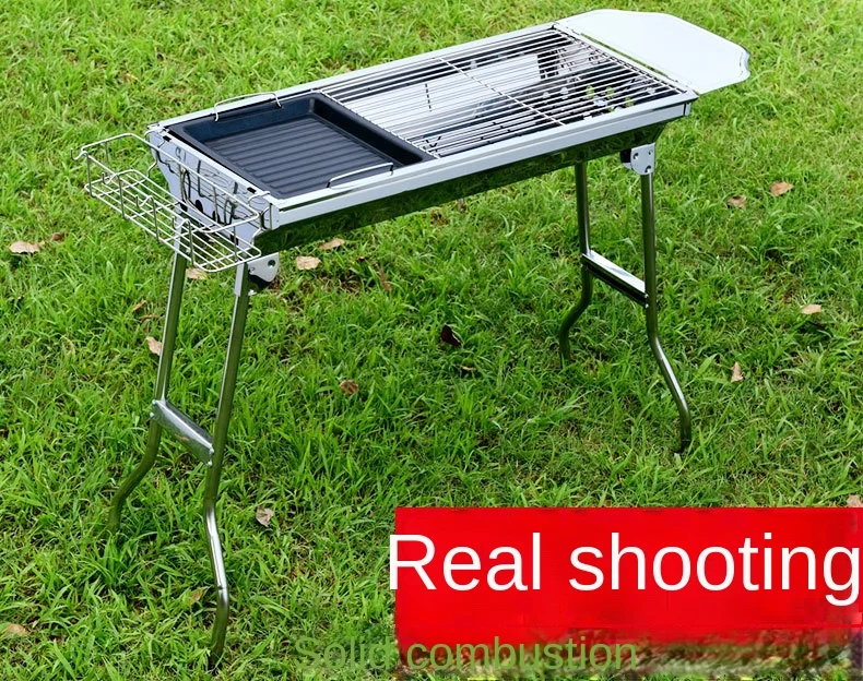Household Barbecue Outdoor Thickened Stainless Steel Grill BBQ Wood Charcoal Grill… - Image 21