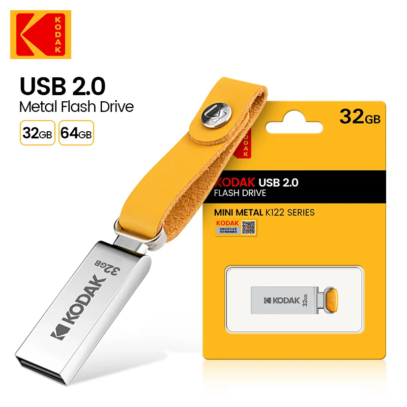 KODAK USB 2.0 Pen Drive 32GB 64GB 128GB K122 Metal USB Flash Drive Memory Pendrive - Image 3
