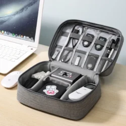 Cable Storage Bag Waterproof Digital Electronic Organizer Portable USB Data Line…