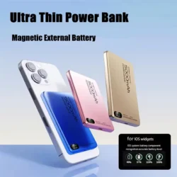 Magnetic Wireless Power Bank Qi2 Alloy Backup Battery PD20W Fast Charging For…