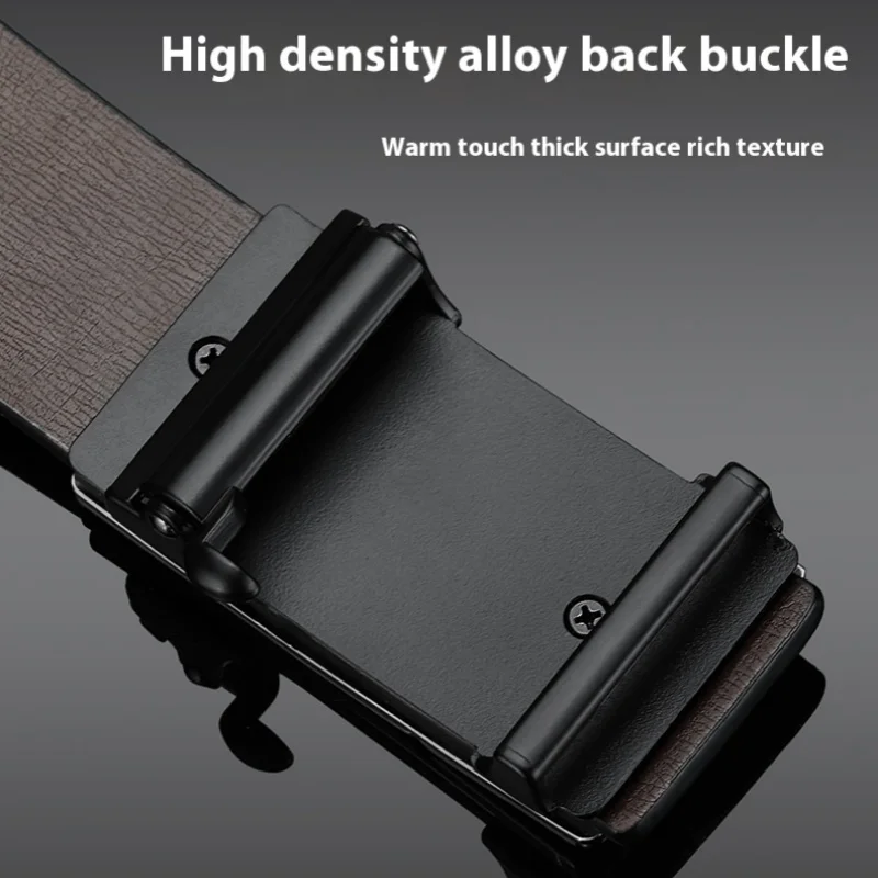 European Male Belt Genuine Leather Belt for man 105-160cm plus size jeans belt Adjustable automatic belt Gifts for Men - Image 6