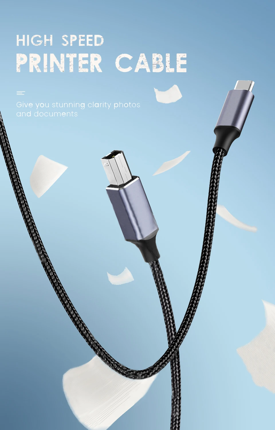 Type C to USB B 3.0 Data Cable USB C Male to USB B Male Adapte Cable For Docking… - Image 9