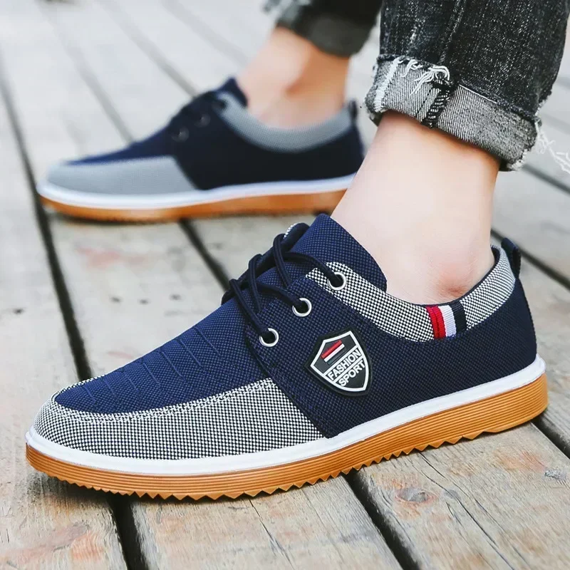 Best Selling Men's casual shoes Vulcanized Work loafers Mesh Lightweight Man sports shoes Canvas Shoes for Men - Image 2