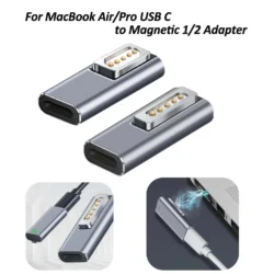 NEW Quality Magnetic USB C Adapter Type C to MagSafe 2 to MagSafe 1 Connector PD…