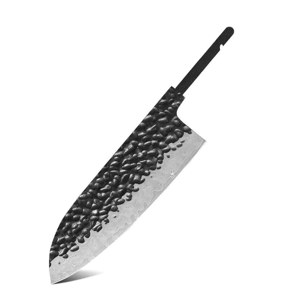 TURWHO 1-10 Pieces Japanese Chef Knife Blank Blade DIY Damascus Steel VG10 Core… - Image 12