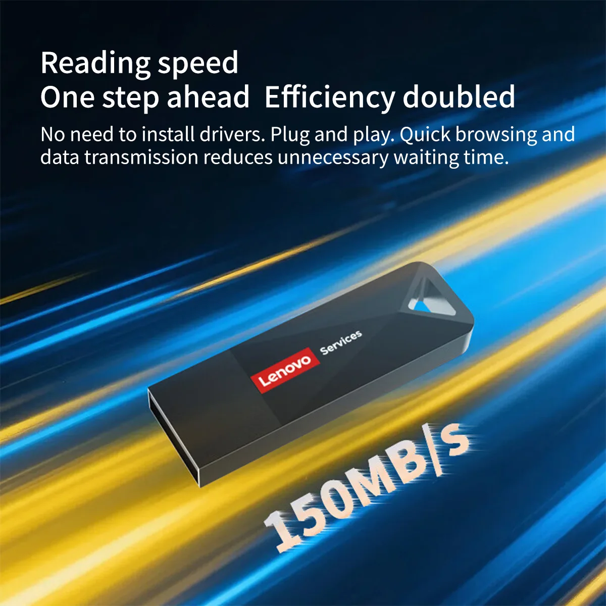 Lenovo USB Flash Drive, 32/64/128/256GB, Metal Mini Waterproof U Disk, Up to… - Image 4
