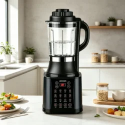 Heating Blender 18 Presets 8 Blade Auto Cleaning 12H Timer Keep Warm Low Noise Soy…