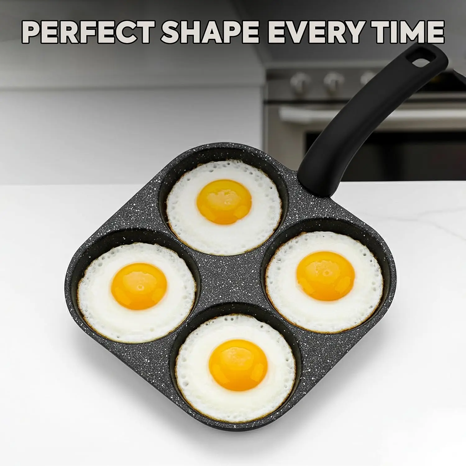 Egg Frying Pan Nonstick Pancake Pans 4-Cups Cookware Pancake Pan Egg Pan Suitable… - Image 5