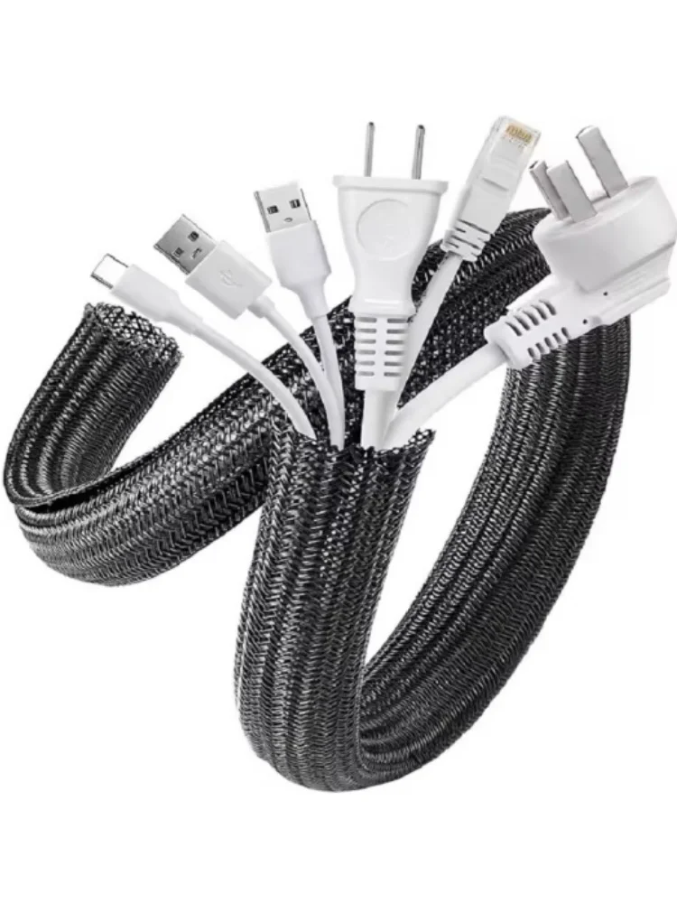5/1M Braided Cable Sleeve PET Nylon Wrapping Cable Casing Cable Sleeves Wire for… - Image 13