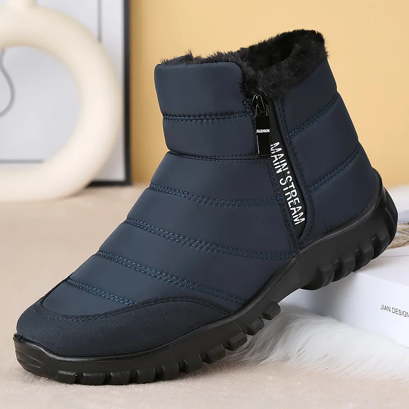 Winter Men Ankle Snow Boots Waterproof Non Slip Shoes for Men Casual Keep Warm Plush Plus Size Couple Footwear Chaussure Homme - Image 9
