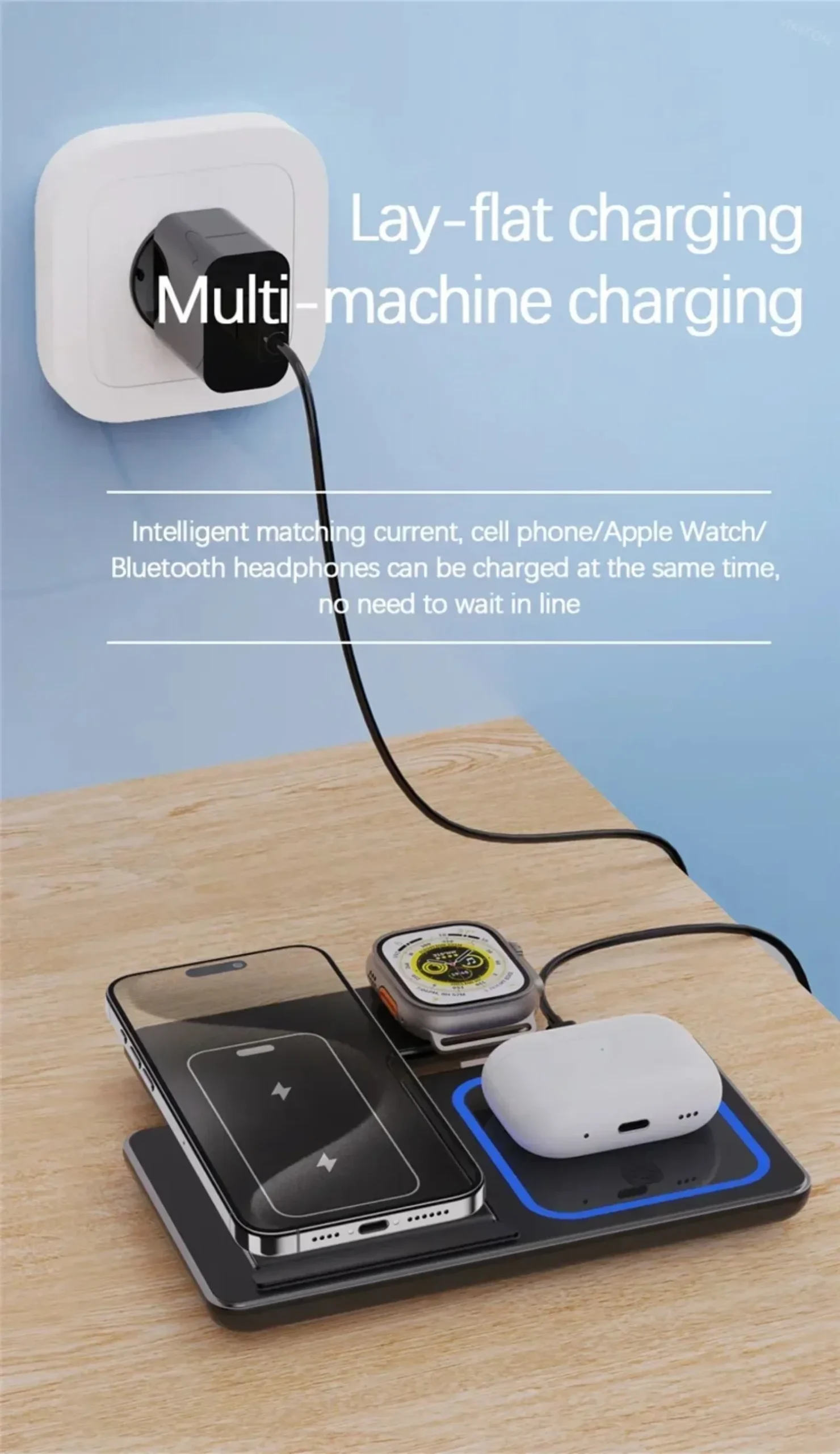 3 in 1 Wireless Charging Station for Magsafe Charger Stand Fast Magnetic Wireless… - Image 14