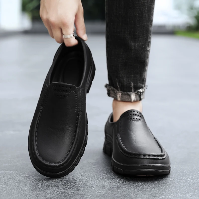 Chef shoes four seasons new anti slip oil resistant plus size business casual men's work EVA shoes fashion comfort soft soled - Image 6