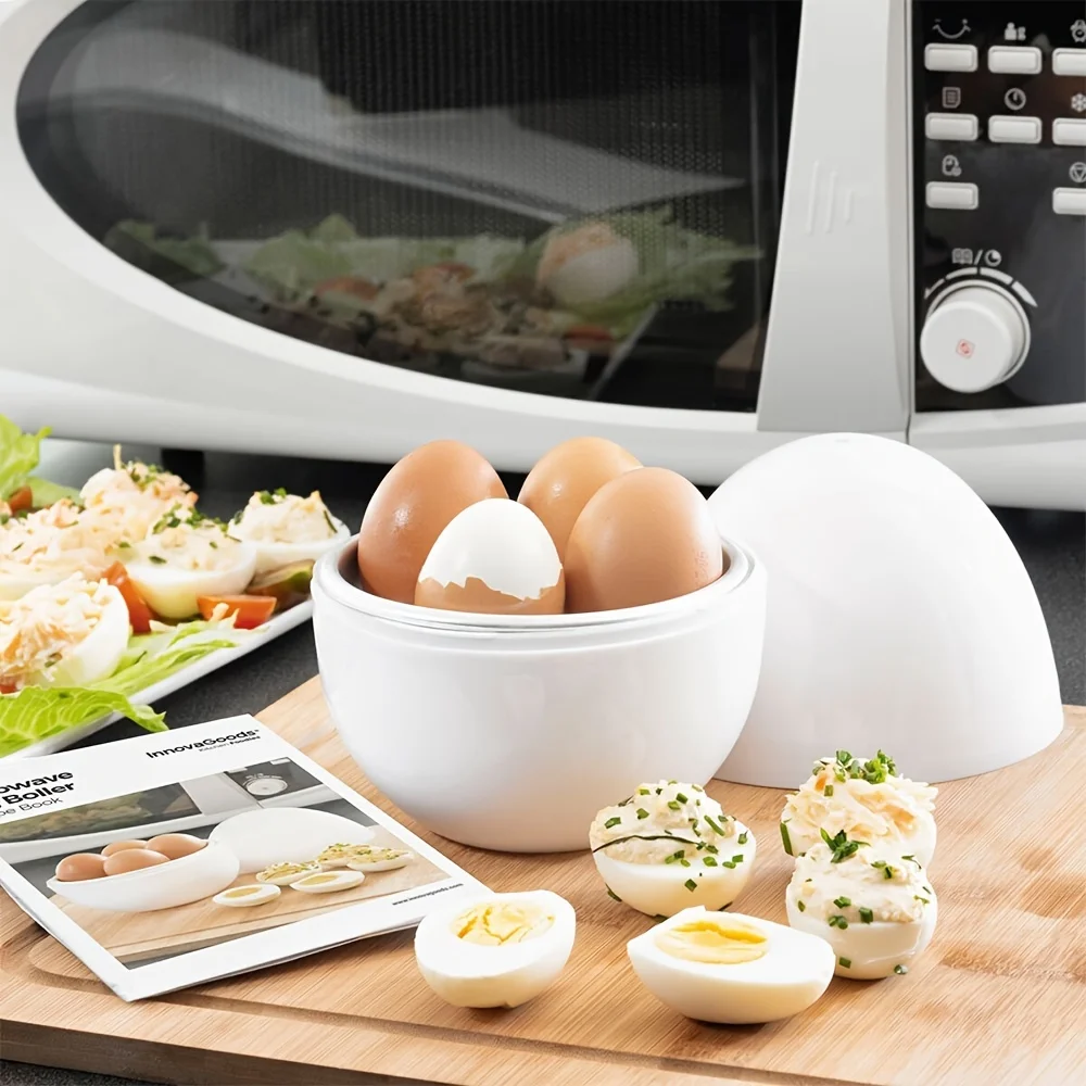 1PCMicrowave Egg Cooker, 4 Capacities, Egg Cooker, Compact Egg-Shaped Design… - Image 2