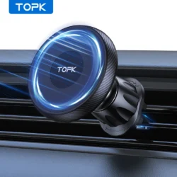 TOPK for Magsafe Car Phone Holder,Powerful Magnetism Premium Quality Single-Hand…
