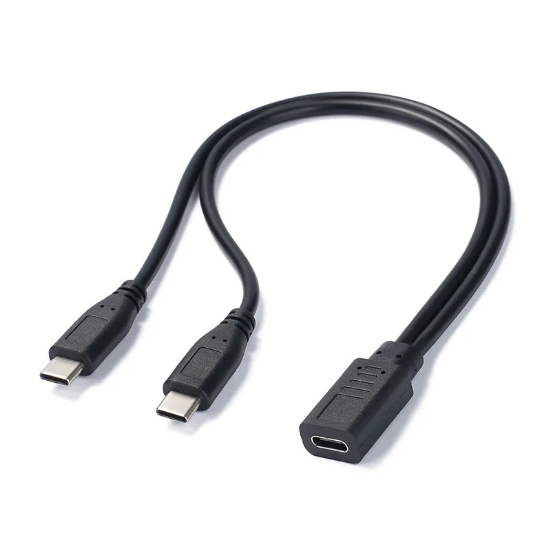 USB C Cable Splitter Type C 1 to 2 Extension Cable Wire for PC Phone Tablet 15W 3A… - Image 6