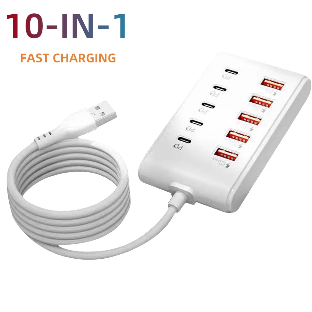 USB Charger Multi Ports Type C Fast Charging Power Socket Desktop Quick Charge… - Image 7